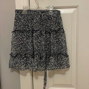 Navy Blue and white skirt